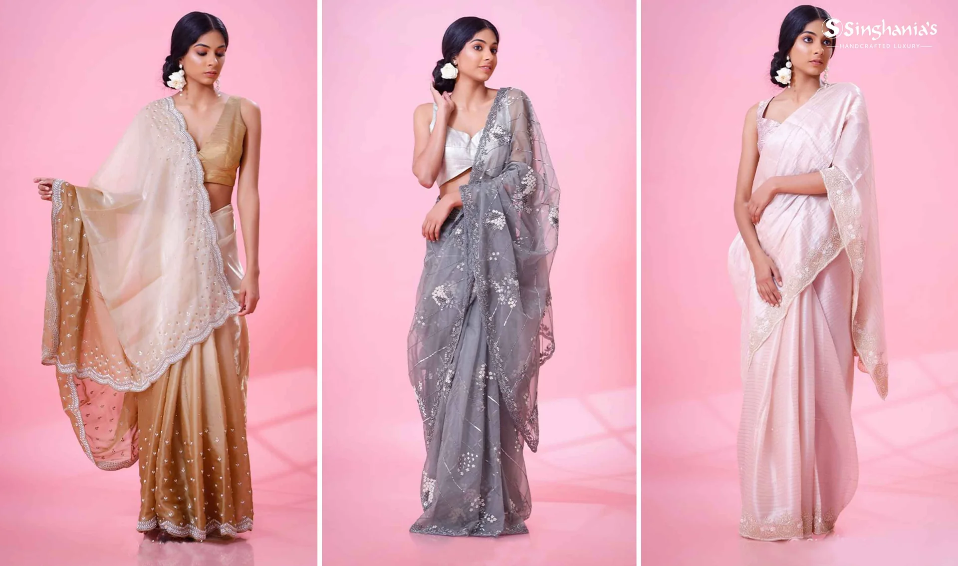Saree Pleating, Draping & Petticoat Custom Stitching